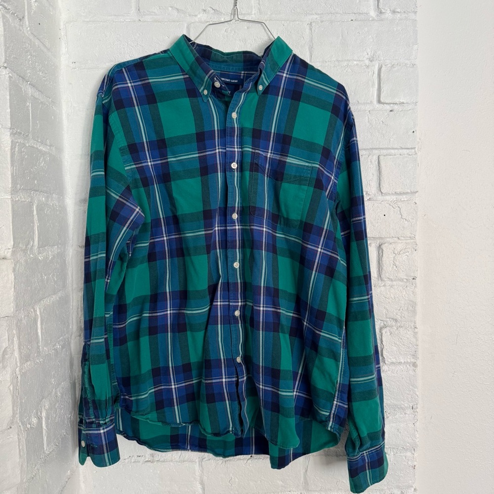 Old Navy Men’s Plaid Flannel Button-Up Shirt - XXL Slim Fit $15